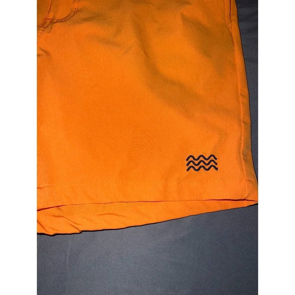 Surf & Swim Co Mens‎ E-Waist Utility Shorts Orange Hybrid Board Shorts Size M